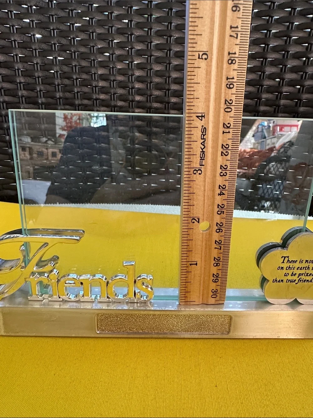 Things Remembered Gold Friends' Glass Photo Frame - Heavy Friendship Sentiment